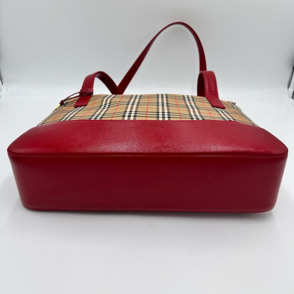 Authentic Burberry Nova Checkered Tote Shoulder Bag - Picture 3 of 10